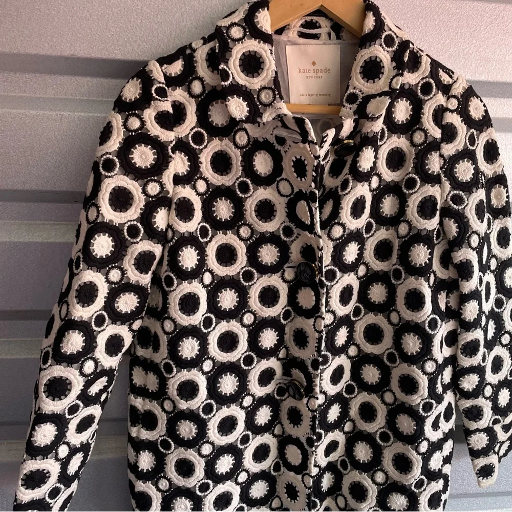 Kate Spade oversized Guipure Lace Coat